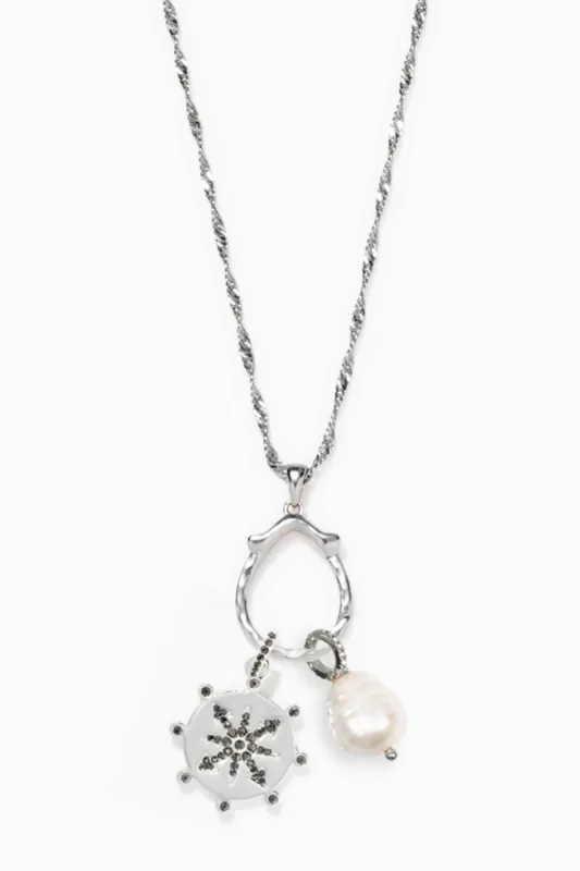 Long Charm Keeper Pearl of Wisdom and Compass sold by Stella & Dot