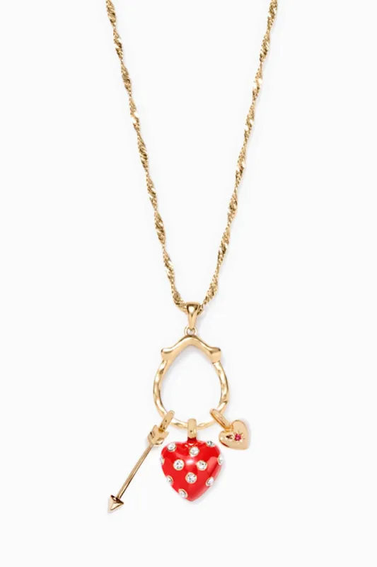 Long Charm Keeper Heart Charm Trio sold by Stella & Dot