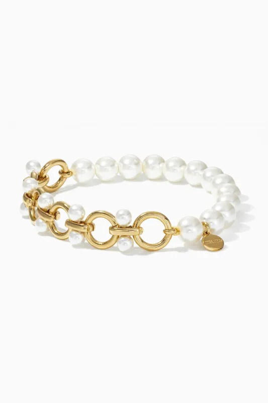 Jackie Pearl Bracelet - Gold sold by Stella & Dot