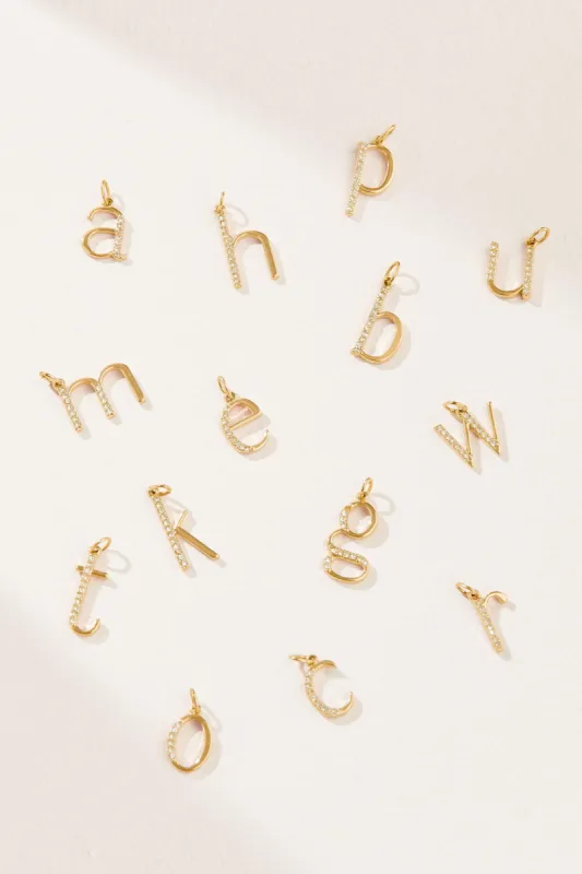Pavé Letter Necklace Charms Initials sold by Stella & Dot
