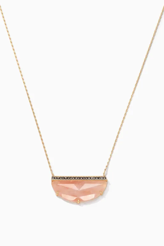 Collector's Box Pink Quartz Pendant sold by Stella & Dot