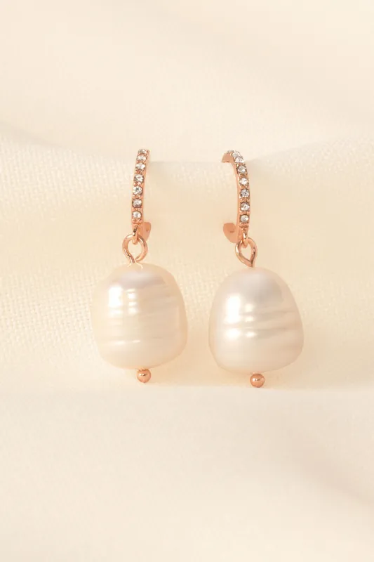 Modern Bohemian Pearl Huggies sold by Stella & Dot