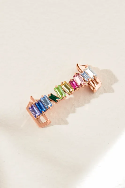 Rainbow Crystal Bar KEEP Collective Slider Focal Charm sold by Stella & Dot