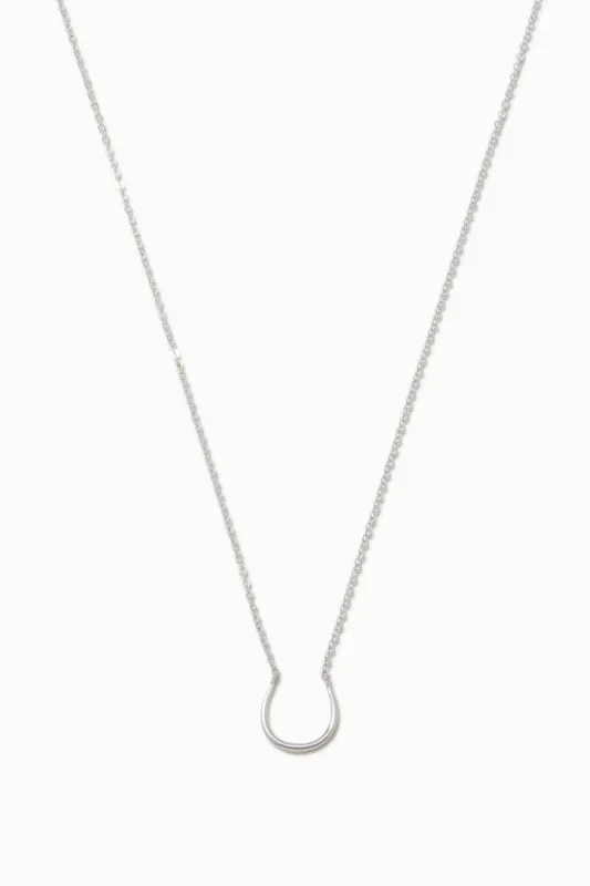 Horseshoe Charm Keeper Necklace Silver sold by Stella & Dot