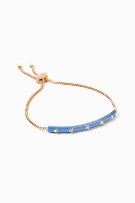 Enamel Slider Bracelet Blue Chambray sold by Stella & Dot