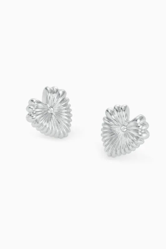 Dot Heart Studs Silver sold by Stella & Dot