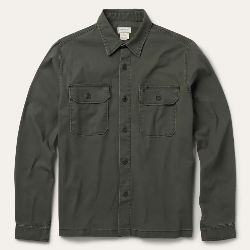 Stretch Canvas Jac-Shirt sold by Stetson