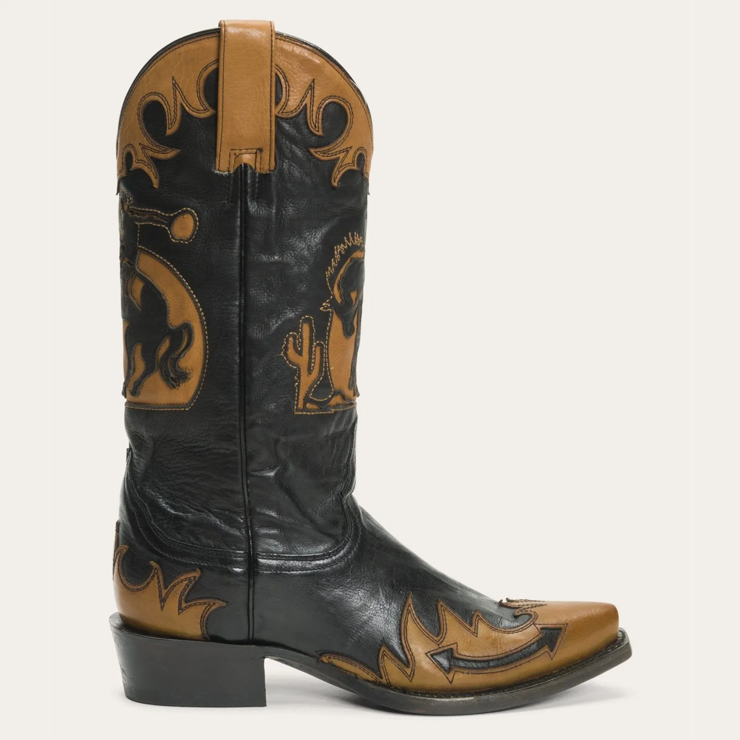 Faye Cowgirl & Horse Underlay Leather Boot sold by Stetson product image thumbnail 2