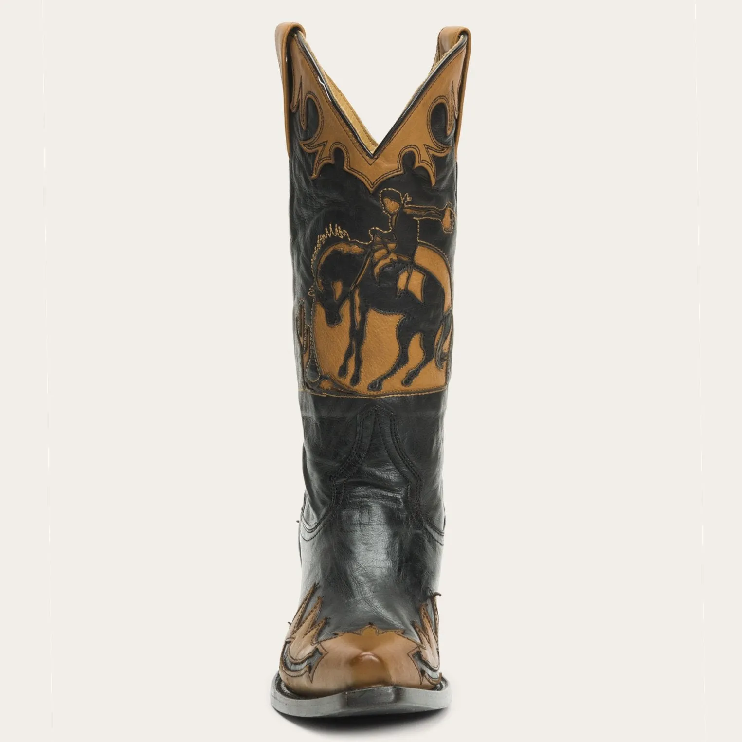 Faye Cowgirl & Horse Underlay Leather Boot sold by Stetson product image thumbnail 3