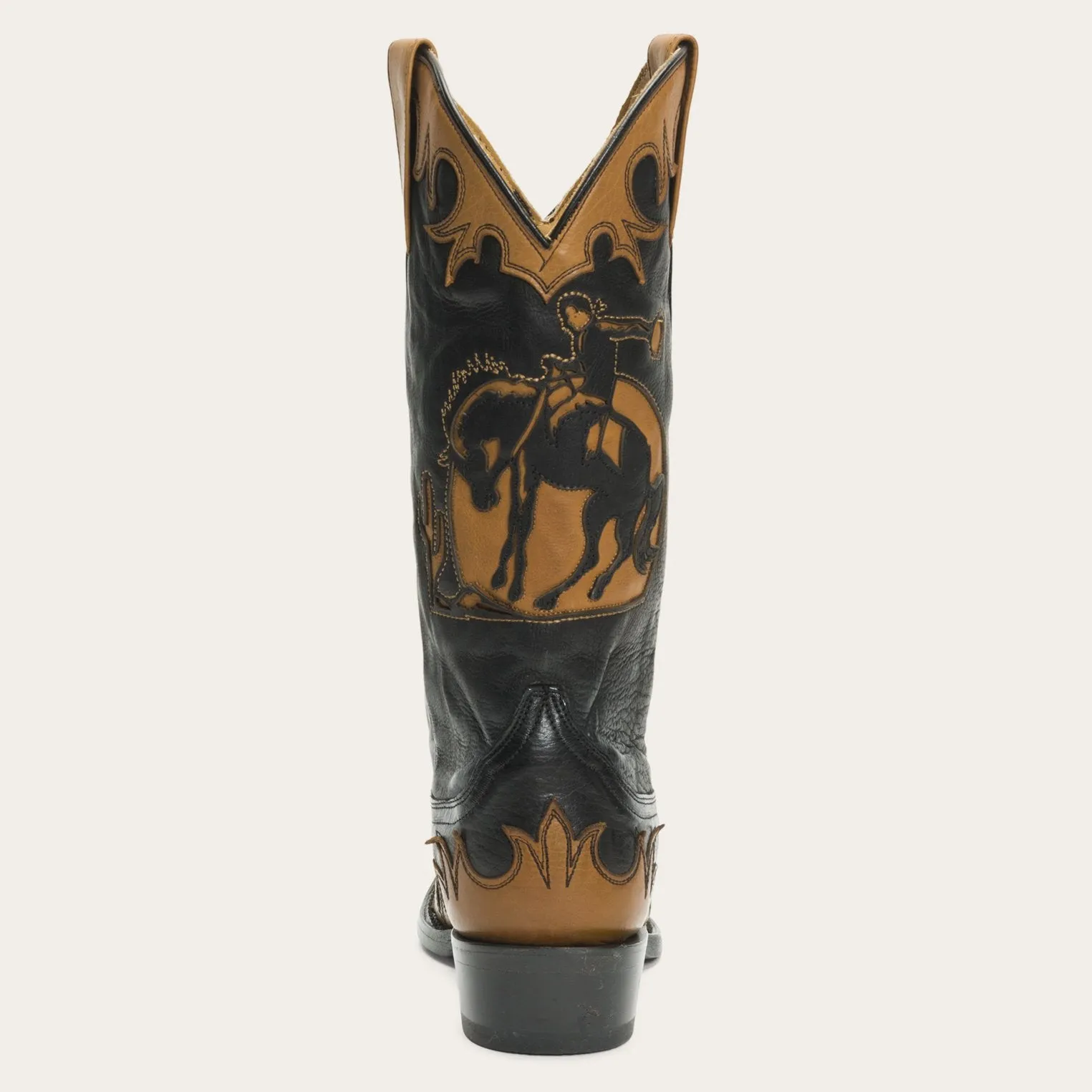 Faye Cowgirl & Horse Underlay Leather Boot sold by Stetson product image thumbnail 4