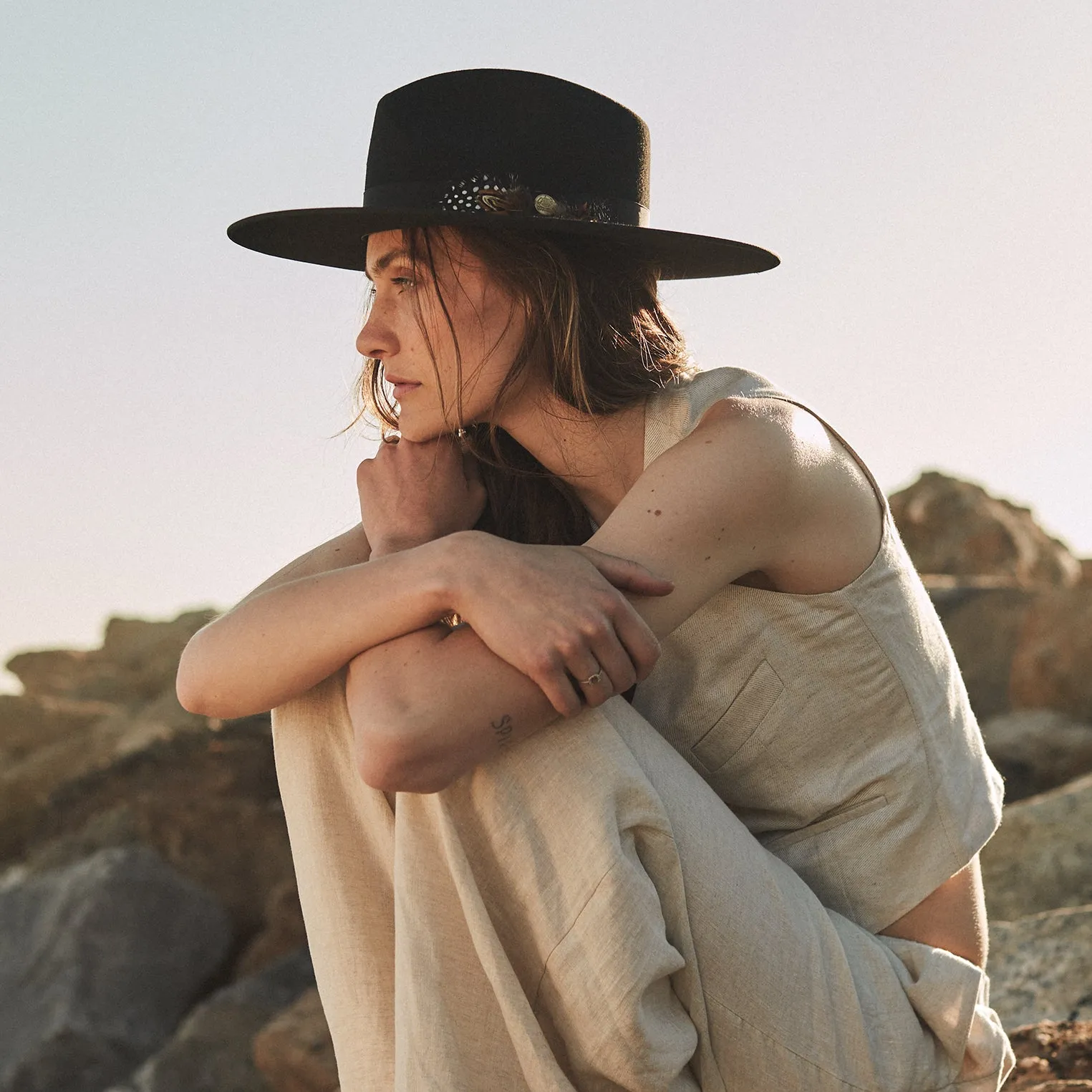 Midtown Wide Flat Brim Hat sold by Stetson product image thumbnail 2