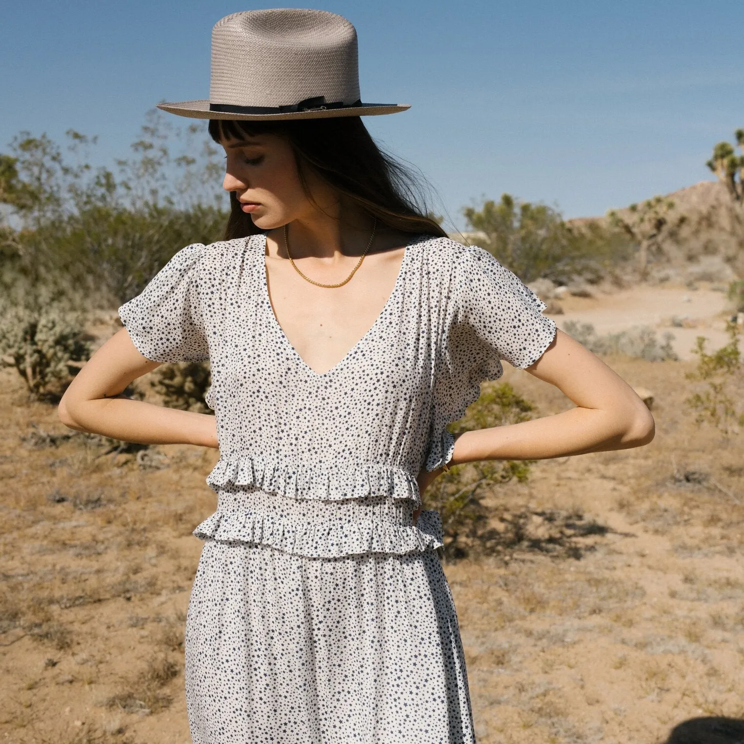 Stars Print Dress sold by Stetson product image thumbnail 3