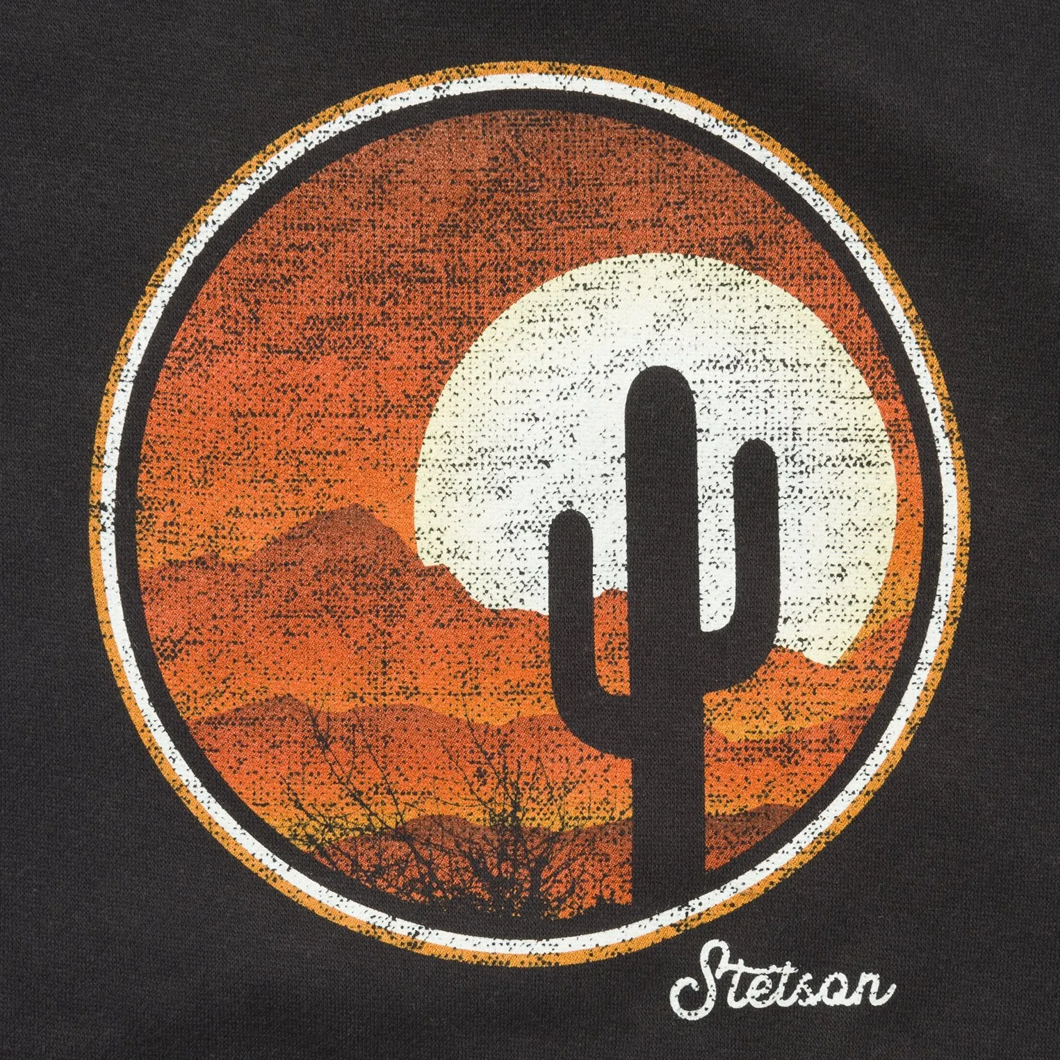Black Desert Scene Fleece Knit Hooded Sweatshirt sold by Stetson product image thumbnail 4