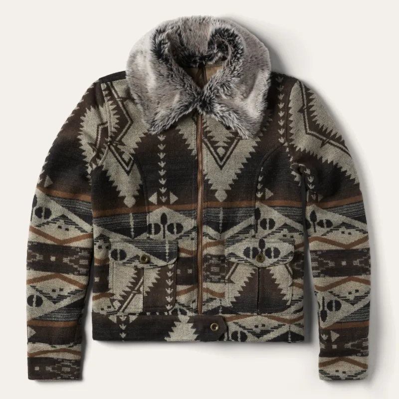 Brown Southwestern Blanket Jacket sold by Stetson