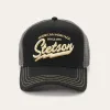 Black Embroidered 1865 Trucker Cap sold by Stetson