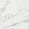 Floral Embroidered White Linen Shirt sold by Stetson