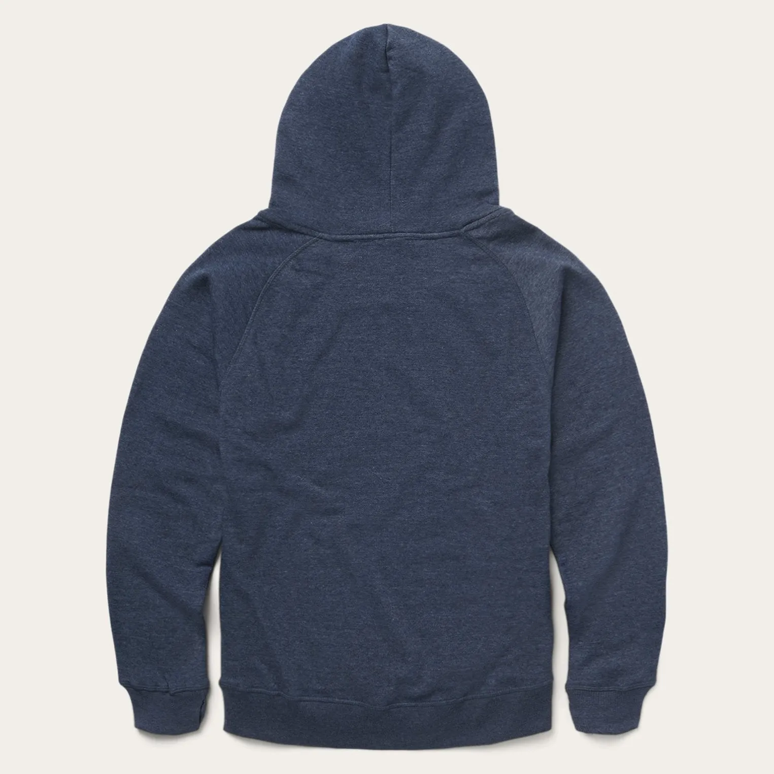 Navy Heather Fleece Knit Hooded Sweatshirt sold by Stetson product image thumbnail 2