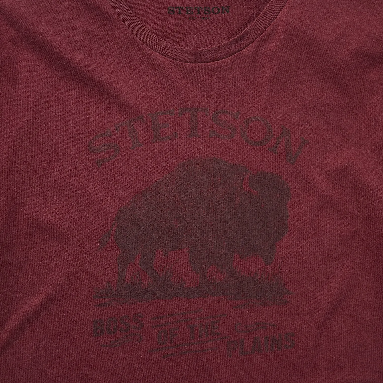 Red Bison Graphic Tee sold by Stetson product image thumbnail 3