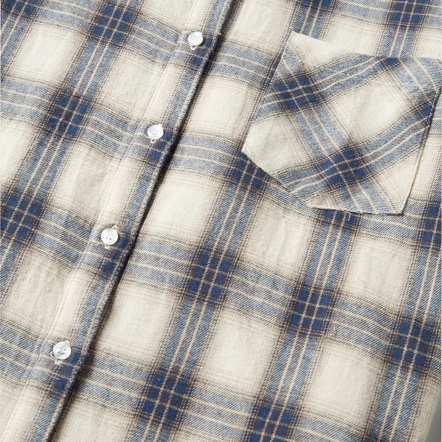 Classic Western Flannel Shirt in White Cream sold by Stetson product image thumbnail 4
