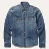 Distressed Denim Shirt sold by Stetson