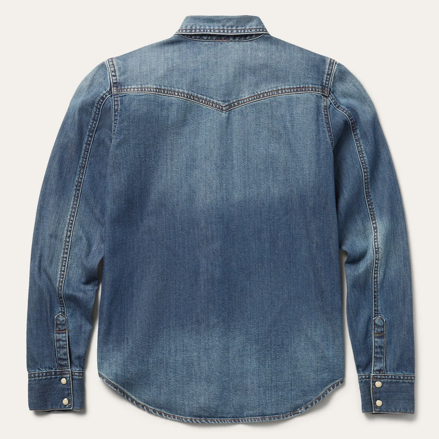 Distressed Denim Shirt sold by Stetson product image thumbnail 2