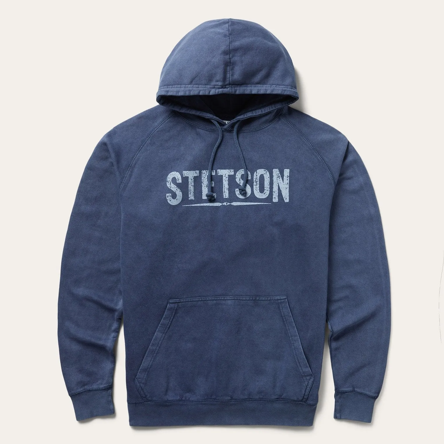 Distressed Logo Hooded Sweatshirt sold by Stetson