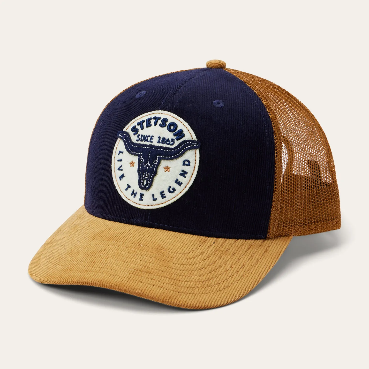 Navy Longhorn Trucker Cap sold by Stetson product image thumbnail 3