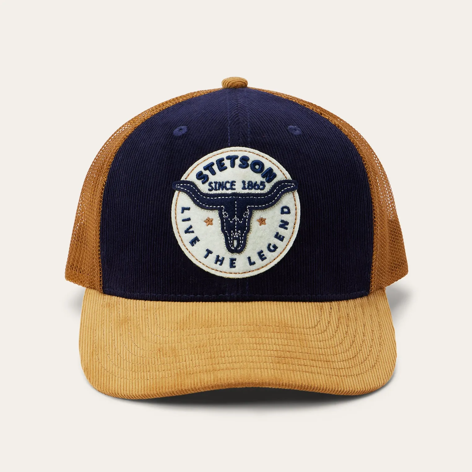 Navy Longhorn Trucker Cap sold by Stetson