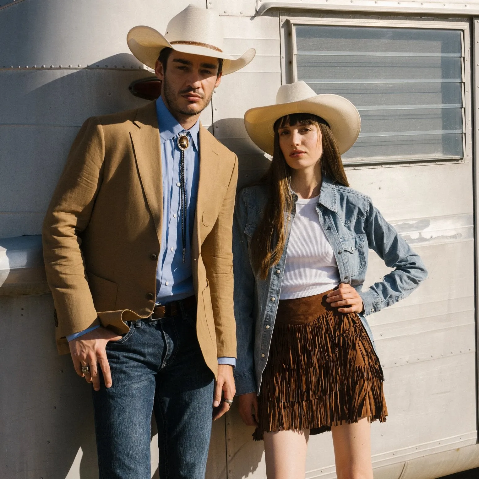 Lamb Suede Fringe Mini Skirt sold by Stetson product image thumbnail 2