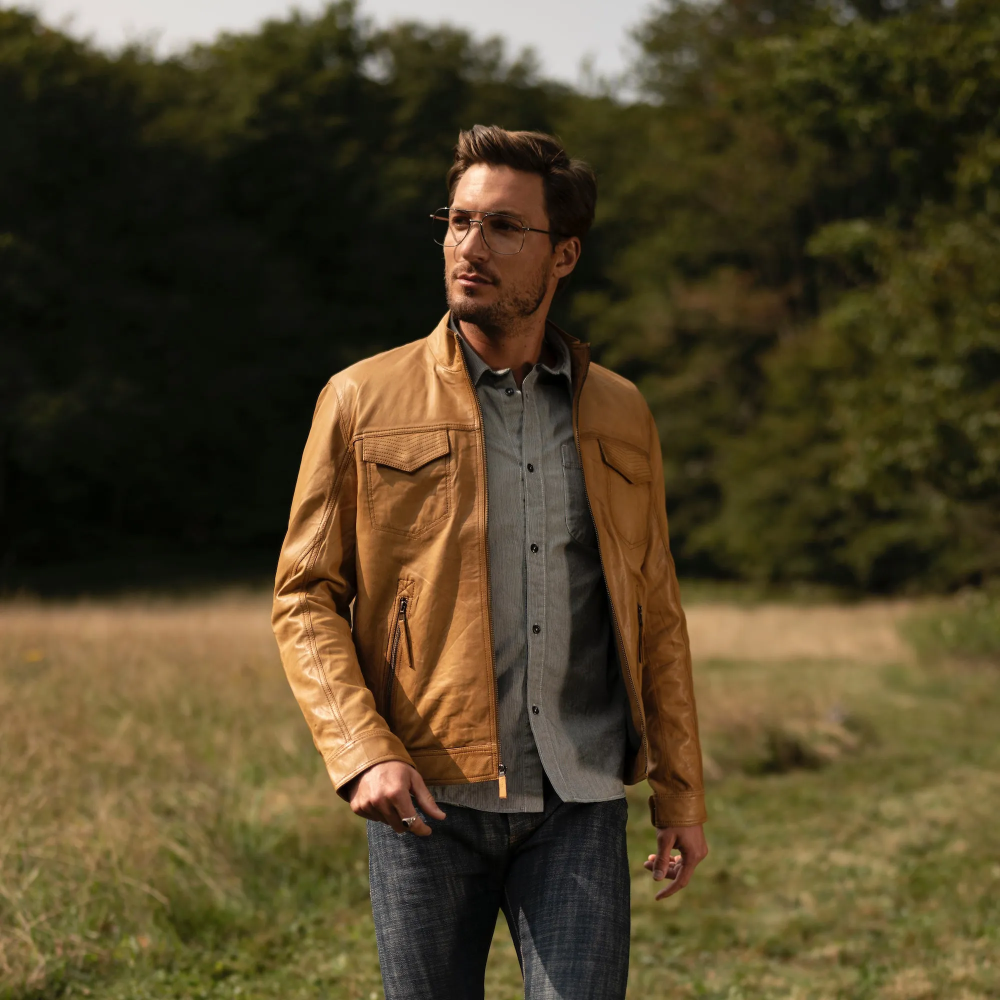 Butter Soft Distressed Leather Jacket sold by Stetson product image thumbnail 2