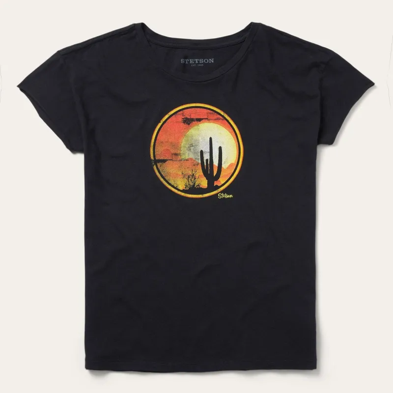 Sunset Saguaro Graphic Tee sold by Stetson