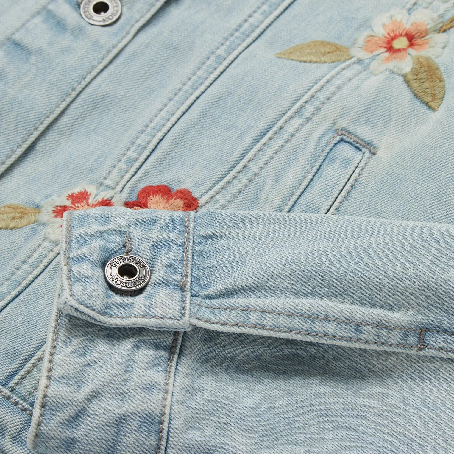 Embroidered Denim Jacket sold by Stetson product image thumbnail 5