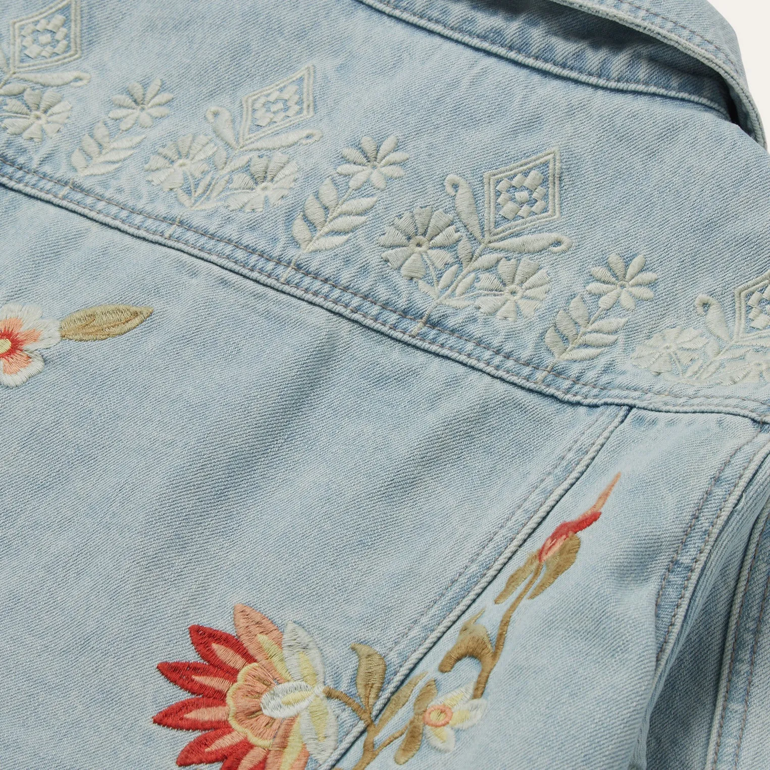 Embroidered Denim Jacket sold by Stetson product image thumbnail 4