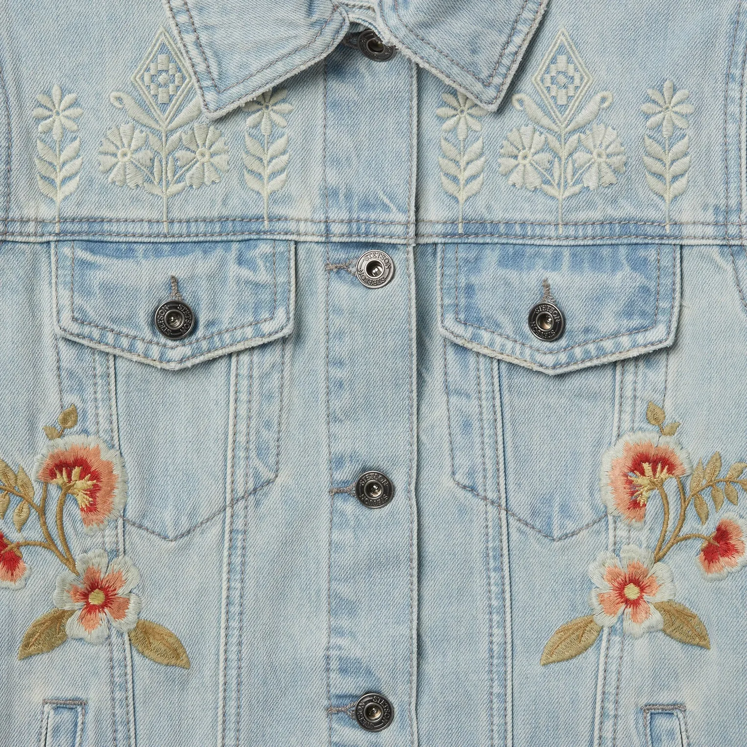 Embroidered Denim Jacket sold by Stetson product image thumbnail 3