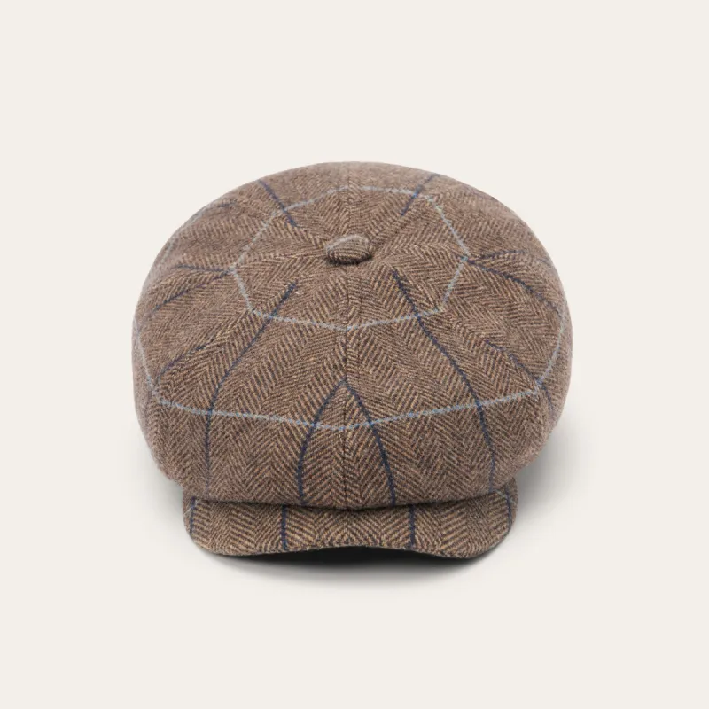 Wool Herringbone Hatteras Cap sold by Stetson