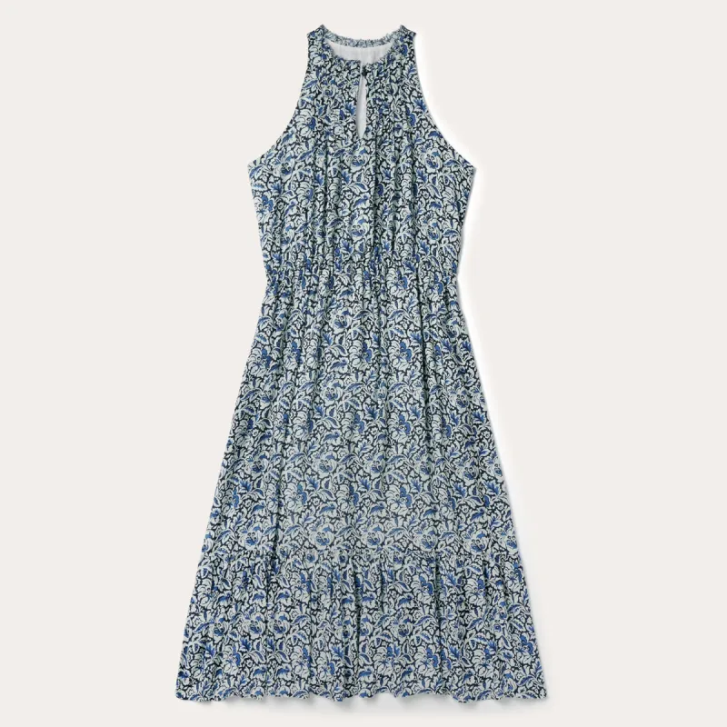 Indigo Tapestry Print Prairie Dress sold by Stetson