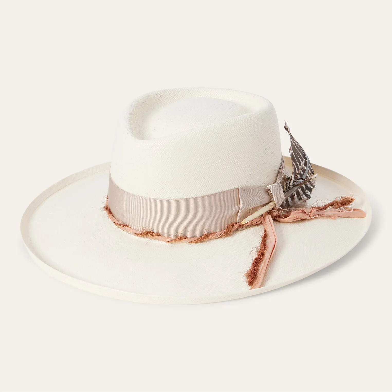 Kings Row Shantung Straw Fedora sold by Stetson product image thumbnail 4