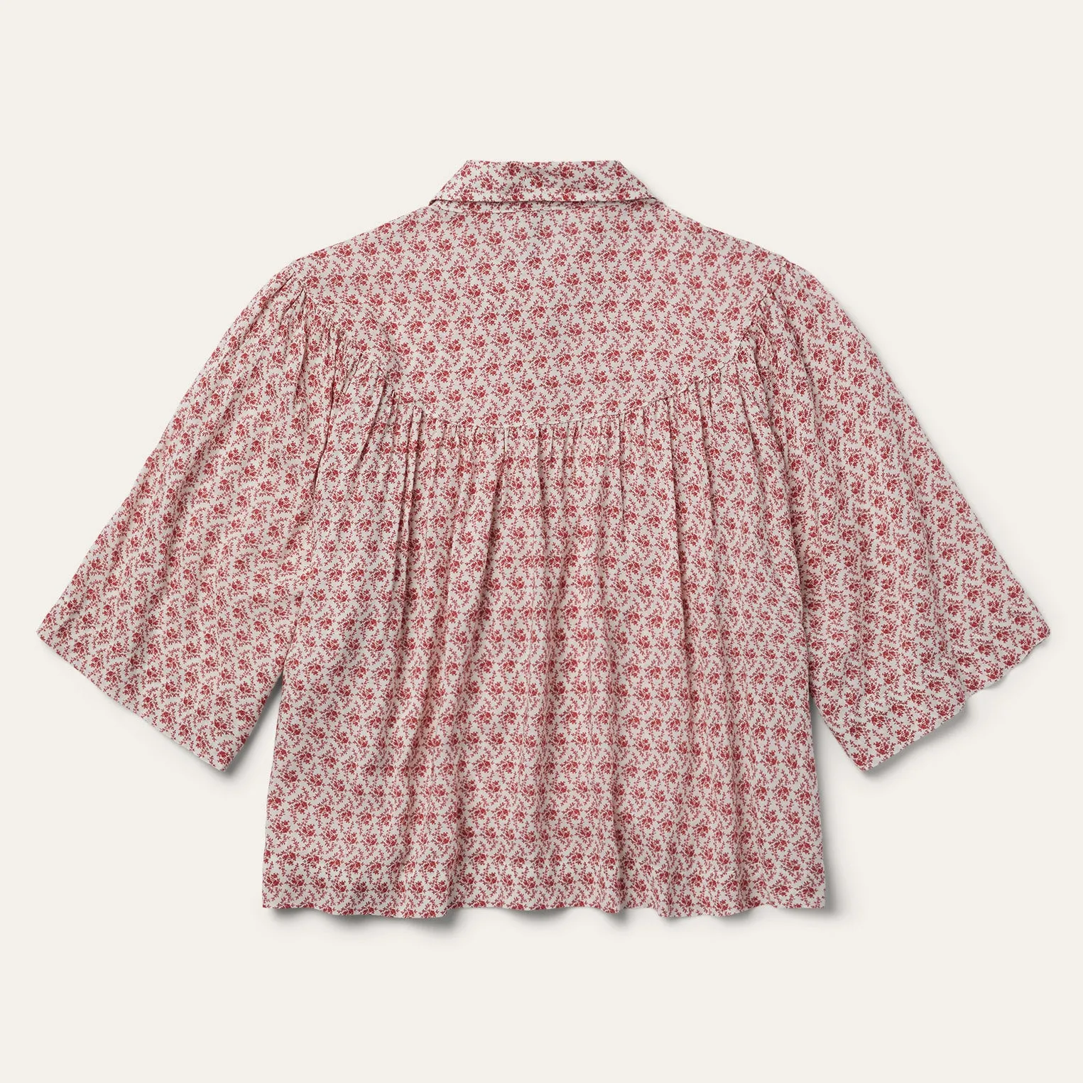 Short-Sleeved Cottage Floral Blouse sold by Stetson product image thumbnail 3