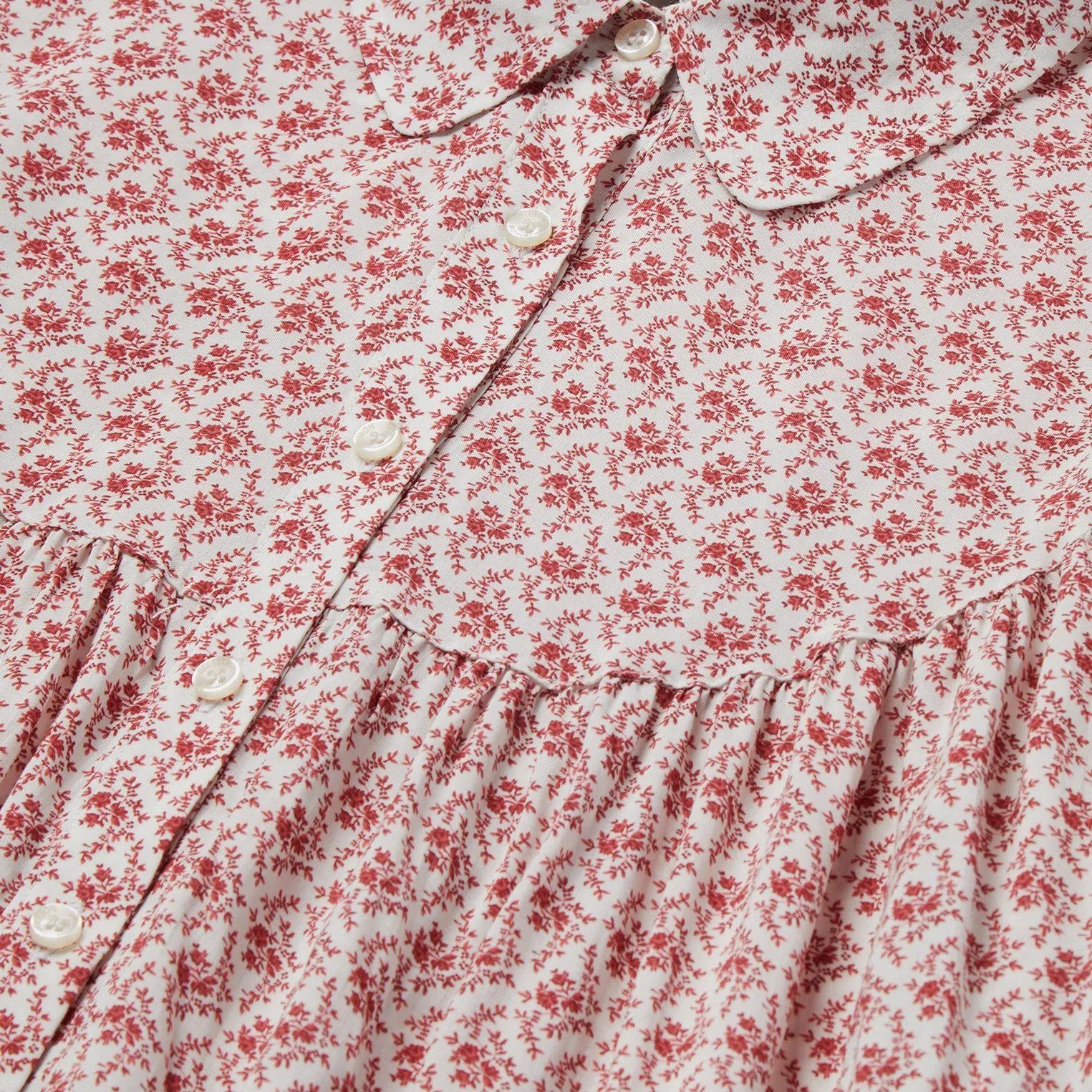 Short-Sleeved Cottage Floral Blouse sold by Stetson product image thumbnail 5