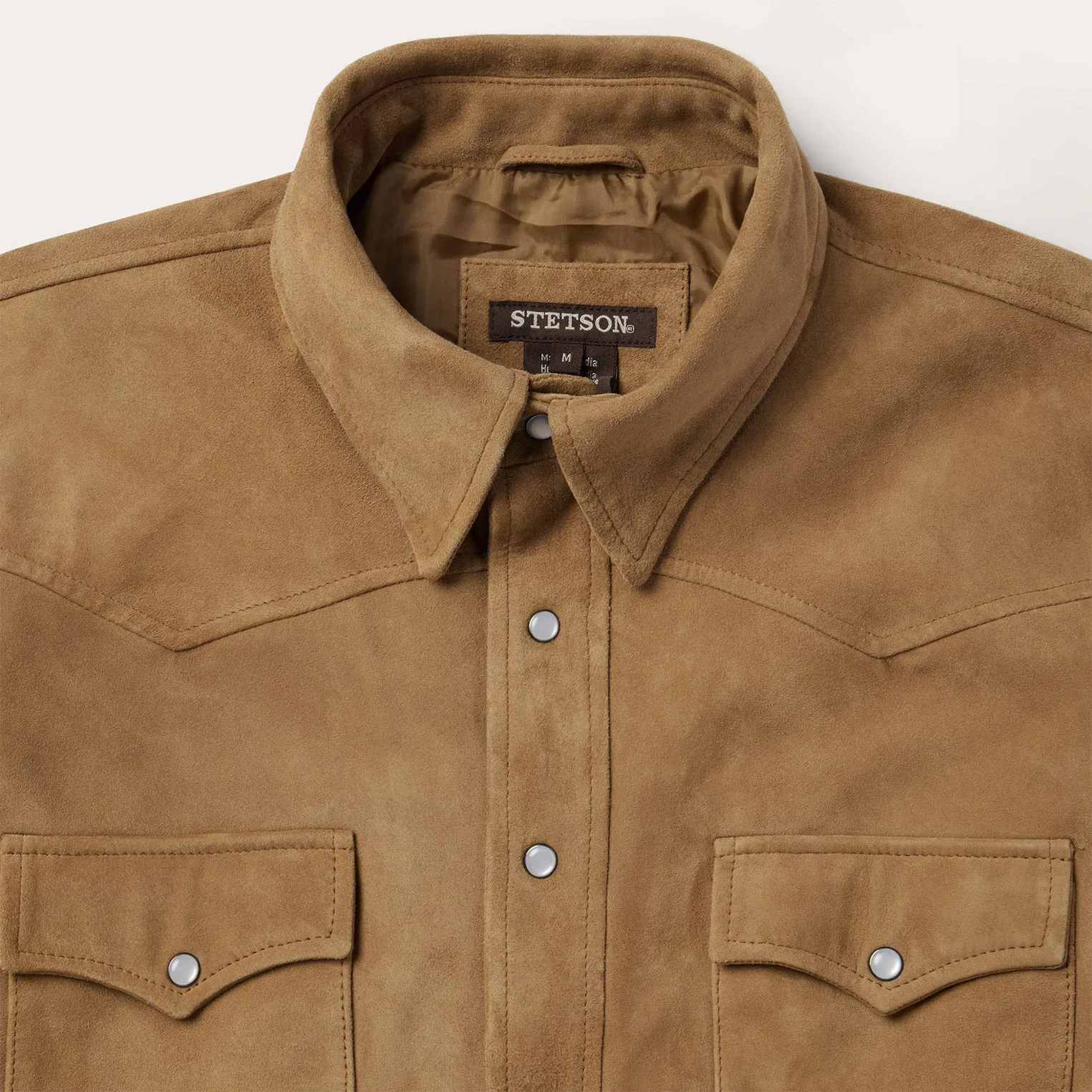 Suede Leather Shirt Jacket sold by Stetson product image thumbnail 3