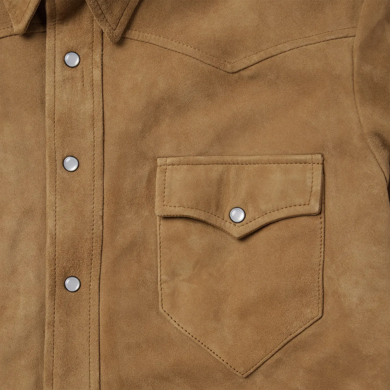 Suede Leather Shirt Jacket sold by Stetson product image thumbnail 4