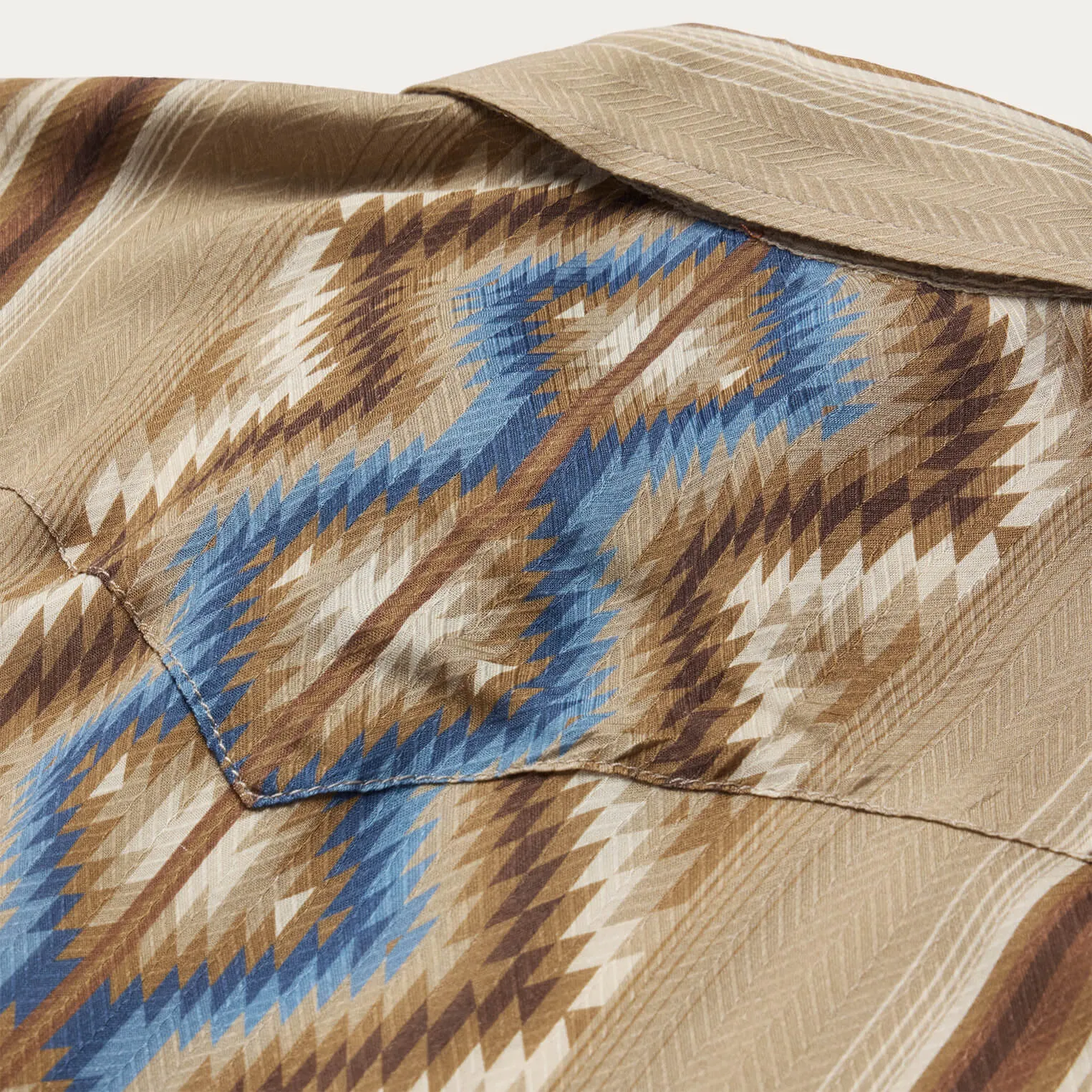 Sand Serape Print Shirt sold by Stetson product image thumbnail 4