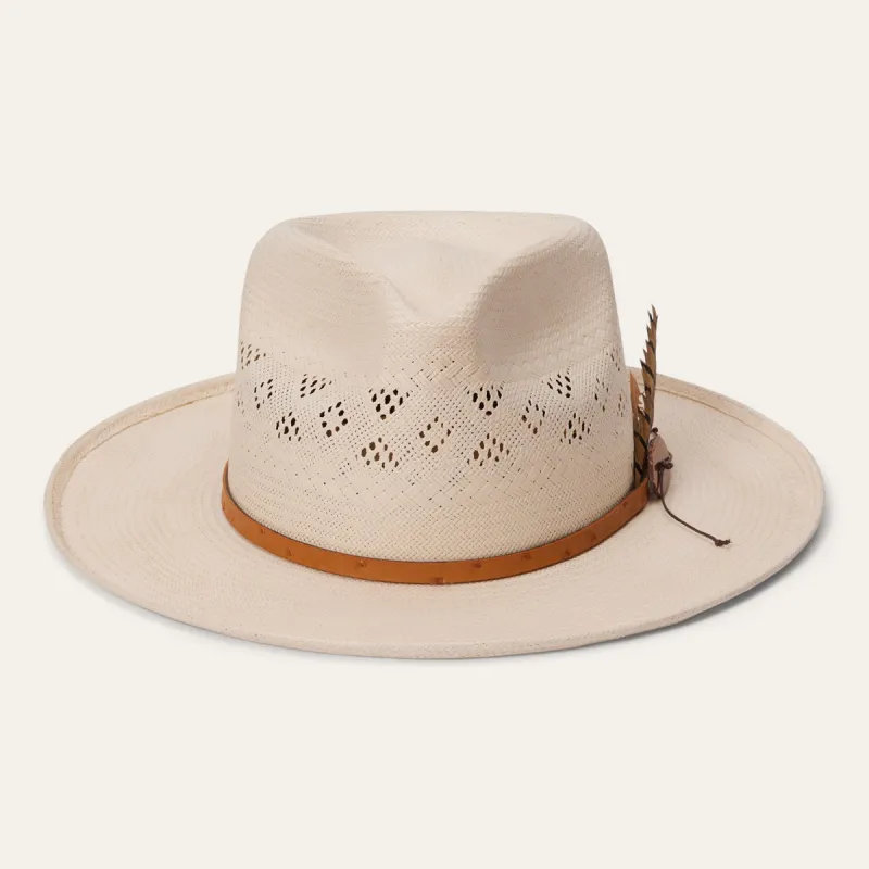 Andromeda Vented Straw Fedora sold by Stetson