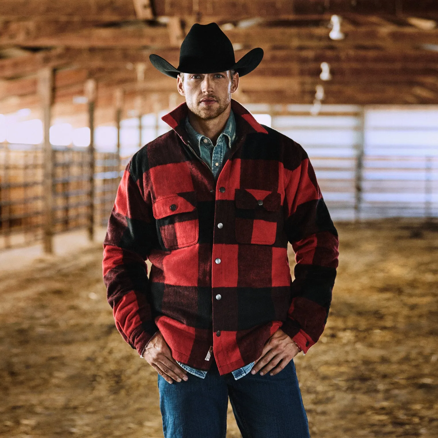Buffalo Plaid Western Coat sold by Stetson product image thumbnail 2