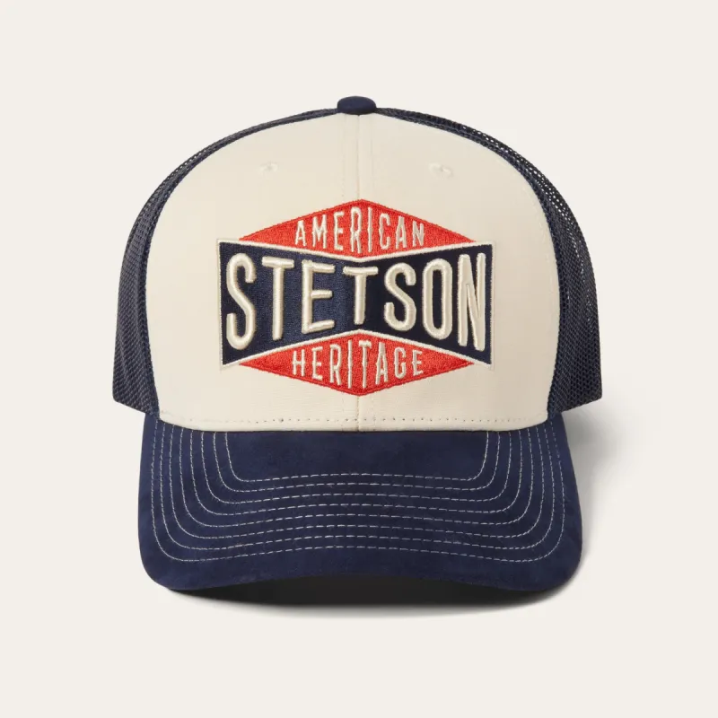 Cream American Heritage Trucker Cap sold by Stetson