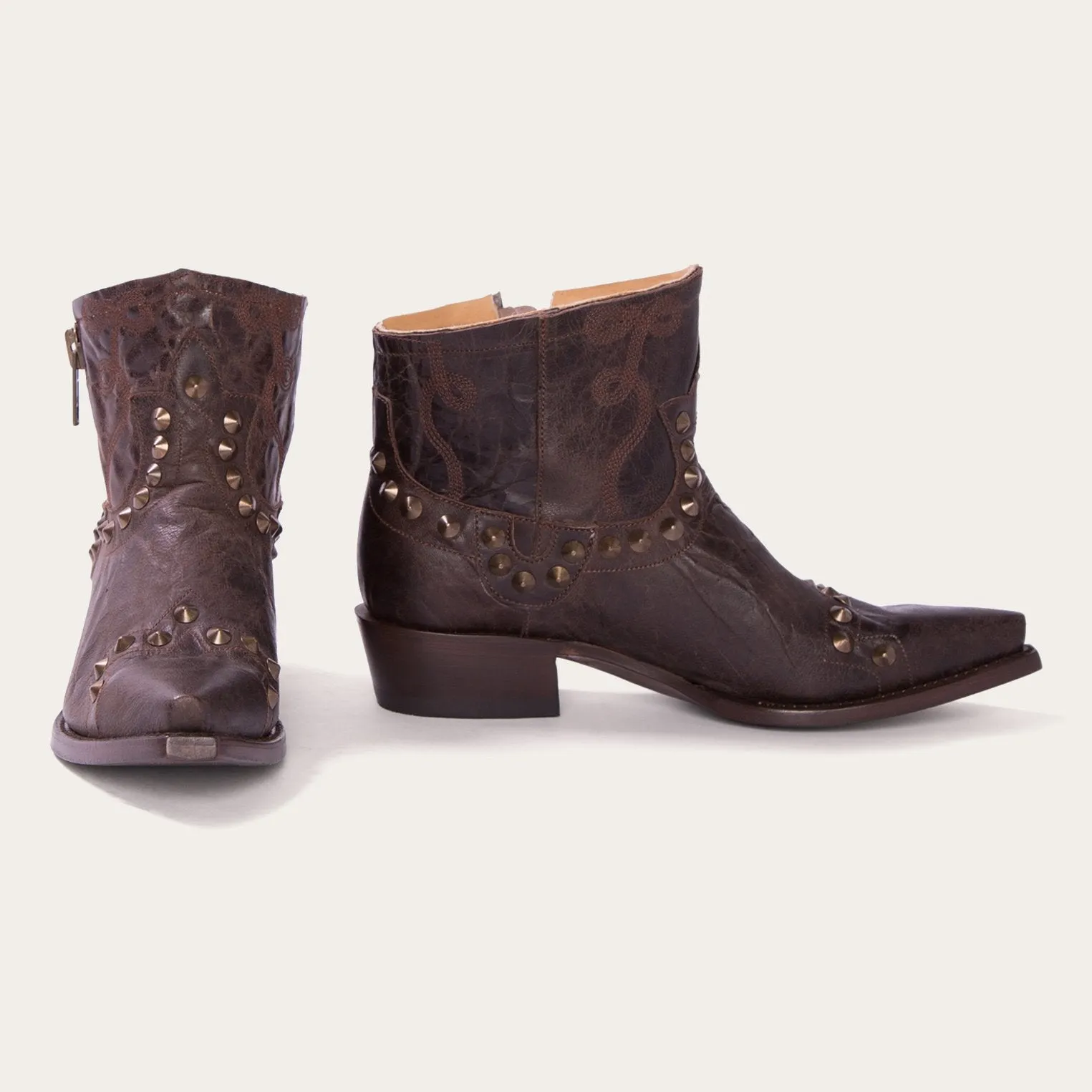 Shelby Sierra Brown Studded Cowboy Boot sold by Stetson