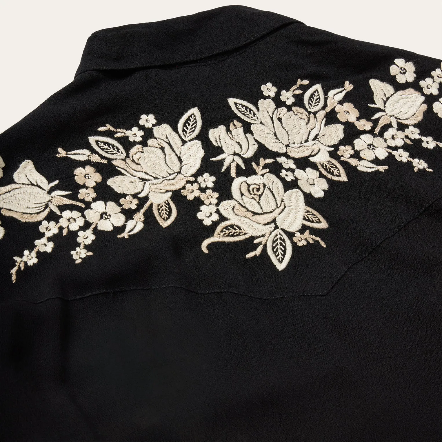 Embroidered Crepe Western Shirt sold by Stetson product image thumbnail 5