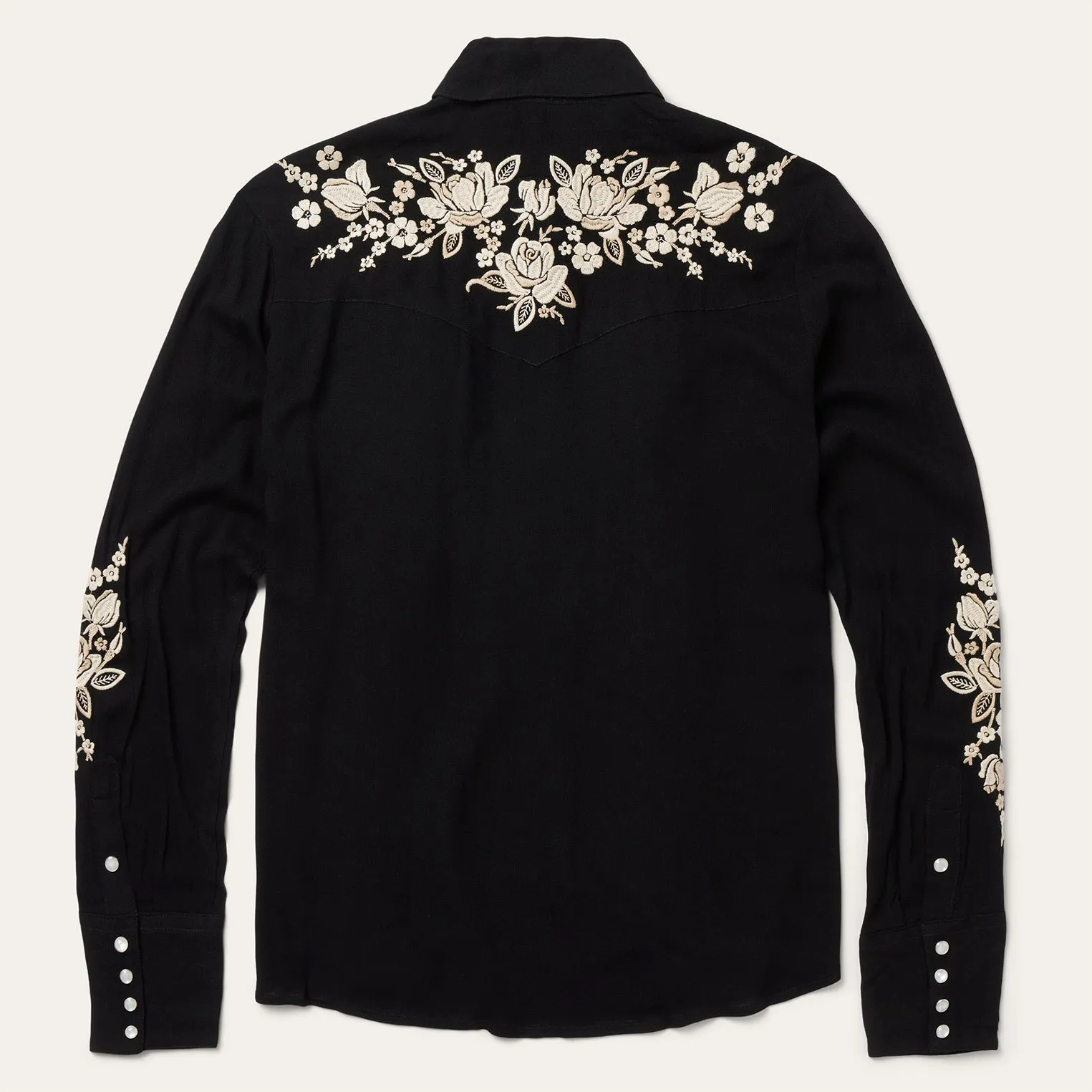 Embroidered Crepe Western Shirt sold by Stetson product image thumbnail 3