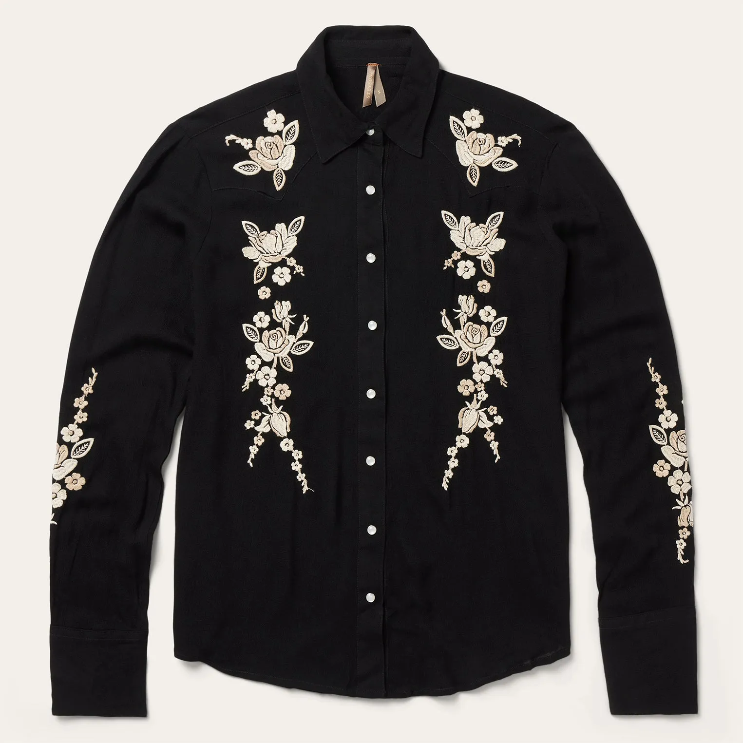 Embroidered Crepe Western Shirt sold by Stetson