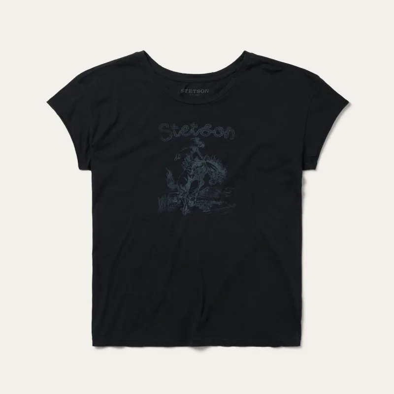 Bucking Cowboy Graphic Tee sold by Stetson